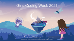 Girls Coding week 2021 banner