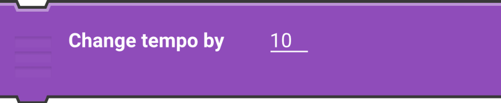 Change tempo