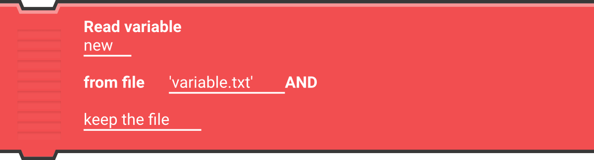 Read variable ... from file ... AND ... - Catrobat