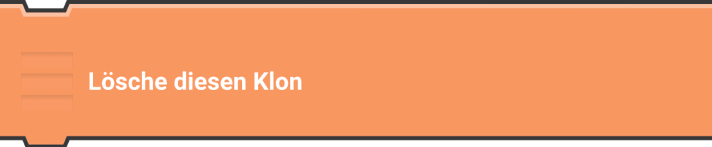 Lösche diesen Klon