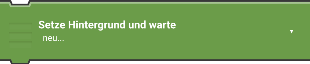 Setze Hintergrund und warte