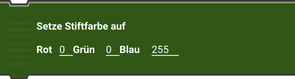 Setze Stiftfarbe auf Rot