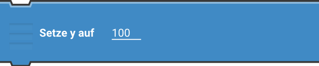 Setze y auf