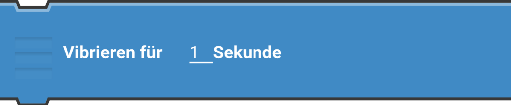 
Vibriere für … Sekunde
