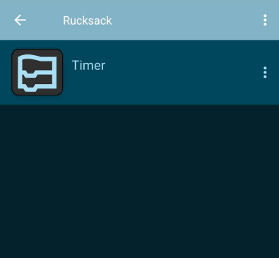 Rucksam mit dem Skript